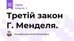 Третій закон Г. Менделя.