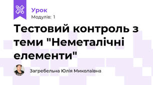 Тестовий контроль з теми "Неметалічні елементи"