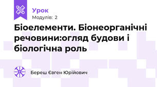 Біоелементи. Біонеорганічні речовини:огляд будови і біологічна роль