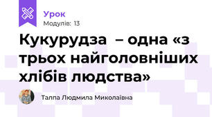 Кукурудза  – одна «з трьох найголовніших хлібів людства» 