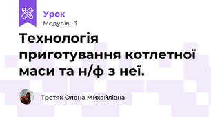 Технологія приготування котлетної маси та н/ф з неї.