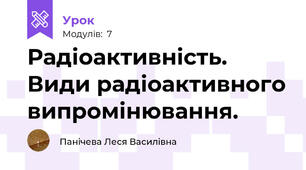 Радіоактивність. Види радіоактивного випромінювання.