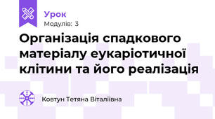Організація спадкового матеріалу еукаріотичної клітини та його реалізація
