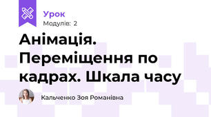 Анімація. Переміщення по кадрах. Шкала часу