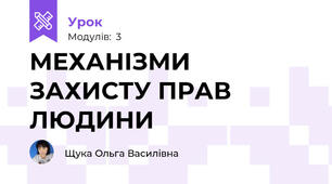  МЕХАНІЗМИ ЗАХИСТУ ПРАВ ЛЮДИНИ