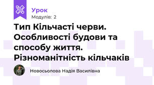 Тип Кільчасті черви. Особливості будови та способу життя. Різноманітність кільчаків