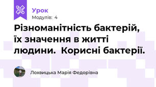 Різноманітність бактерій, їх значення в житті людини.  Корисні бактерії.