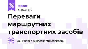 Переваги маршрутних транспортних засобів
