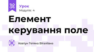 Елемент керування поле