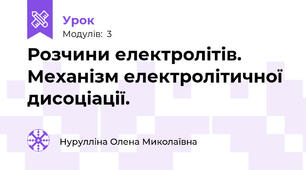 Розчини електролітів. Механізм електролітичної дисоціації.
