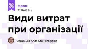 Види витрат при організації 