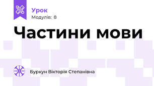 Частини мови