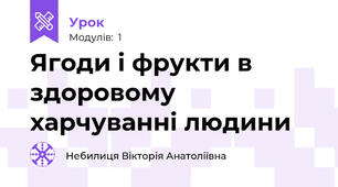 Ягоди і фрукти в здоровому харчуванні людини