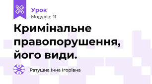 Кримінальне правопорушення, його види.