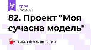 82. Проект "Моя сучасна модель"
