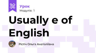 Usually e of English 