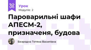 Пароварильні шафи  АПЕСМ-2, призначеня, будова