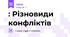 : Різновиди конфліктів