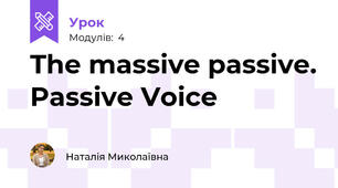 The massive passive. Passive Voice