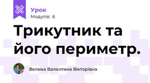 Трикутник та його периметр.