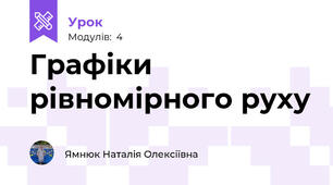 Графіки рівномірного руху