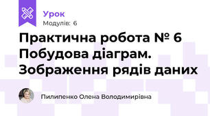 Практична робота № 6 Побудова діаграм. Зображення рядів даних