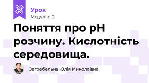 Поняття про рН розчину. Кислотність середовища.