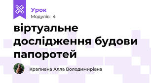 віртуальне дослідження будови папоротей