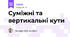 Суміжні та вертикальні кути
