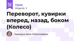 Переворот, кувирки вперед, назад, боком (Колесо)