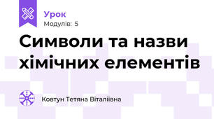 Символи та назви хімічних елементів