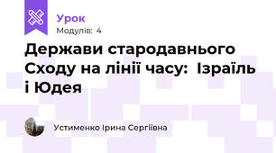 Держави стародавнього Сходу на лінії часу:  Ізраїль і Юдея
