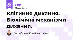 Клітинне дихання. Біохімічні механізми дихання.