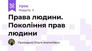 Права людини. Покоління прав людини