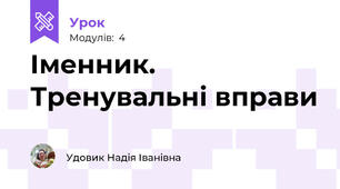 Іменник. Тренувальні вправи