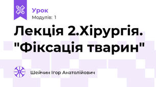 Лекція 2.Хірургія. "Фіксація тварин"