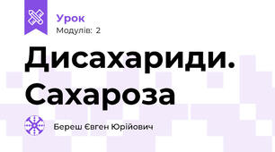 Дисахариди. Сахароза