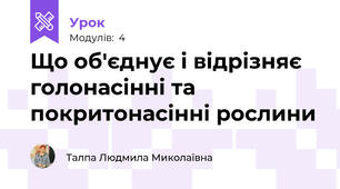 Що об'єднує і відрізняє голонасінні та покритонасінні рослини
