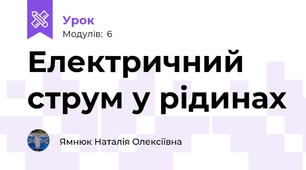 Електричний струм у рідинах