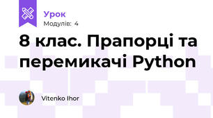 8 клас. Прапорці та перемикачі Python