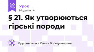 § 21. Як утворюються гірські породи