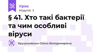 § 41. Хто такі бактерії та чим особливі віруси