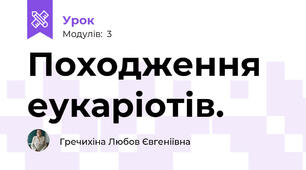 Походження еукаріотів.