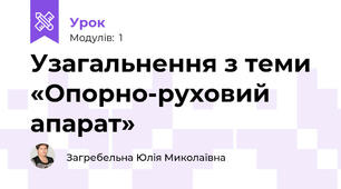 Узагальнення з теми «Опорно-руховий апарат»