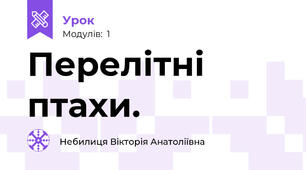Перелітні птахи.