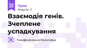 Взаємодія генів. Зчеплене успадкування