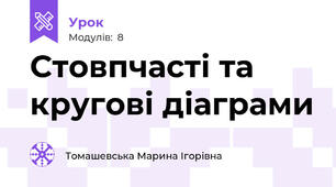 Стовпчасті та кругові діаграми