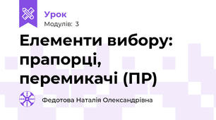 Елементи вибору: прапорці, перемикачі (ПР)
