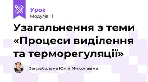 Узагальнення з теми «Процеси виділення та терморегуляції»