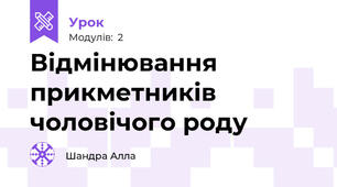 Відмінювання прикметників чоловічого роду